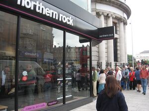 Panique bancaire chez Northern Rock en 2007
